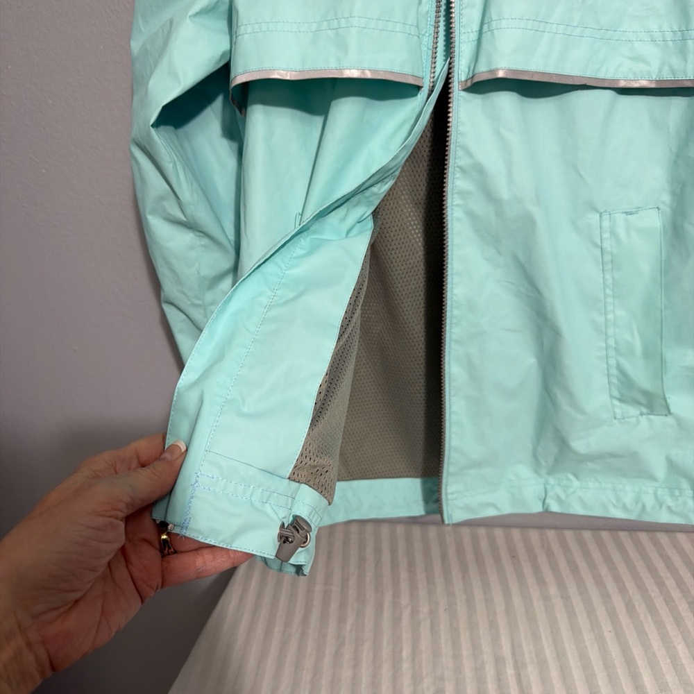 Charles River Women's New Englander Rain Jacket  Size M  Blue - Picture 4 of 11
